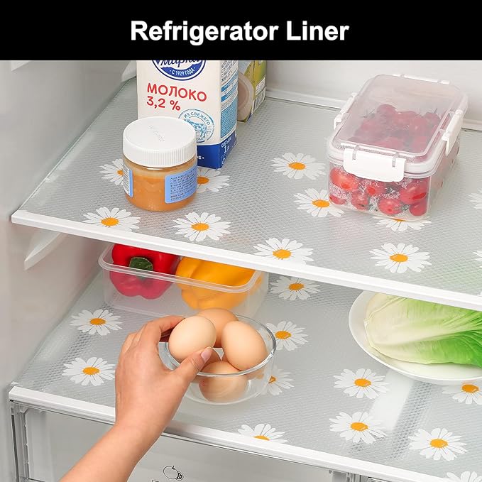 Cooyes Shelf Liner – Premium Non-Adhesive Cabinet & Drawer Liner for Kitchen – Waterproof Shelf Paper with Modern Pattern – Durable EVA Cabinet Mat – Easy to Cut (17.5" W x 197" L)