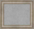 Amanti Art Silver Framed Magnetic Board 21x25 Small Vision Board for use with Magnets, 100% Metal Sheet to Display Items as Office Decor or for Home Organization in mudroom, Kitchen or Kids Room