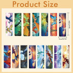 30 Pcs Fire Dragon Magnetic Bookmarks - Dragon Merchandise, Cool Animal Page Book Marker, Waterproof Bookmark as Party Favor, Student Rewards, Book Lover Reading Gifts