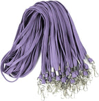 Ollain Badge Lanyards Flat Lanyard Swivel Hooks Durably Neck Bulk lanyards with Clip 100 Pack