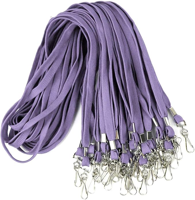 Ollain Badge Lanyards Flat Lanyard Swivel Hooks Durably Neck Bulk lanyards with Clip