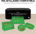 8.5 x 11 Green Card Stock, Goefun 50 Pack Green Cardstock, 65lb Printer Paper for Cards Making, Office Printing, Christmas