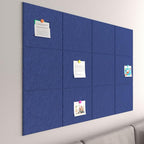 Baysola Large Cork Boards for Walls – 48" x 36" Self Adhesive Felt Wall Tiles, Ideal for Office Wall Organizing Bulletin Board, Easy to Install Cork Boards Felt Board