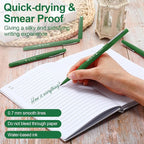Fuyoooo 36 Pcs Felt Tip Pens 0.7mm Medium Point Colored Felt Tip Pens for Journaling Planner Writing Note-taking Art Office and School Supplies(Green)
