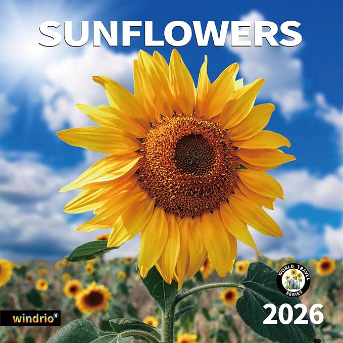 2026 Wall Calendar,Calendar 2026, November 2025 - December 2026, Wall Calendar Sunflowers, 12" x 24" Opened,Full Page Months Thick & Sturdy Paper for Gift Perfect Calendar Organizing & Planning