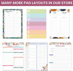 bloom daily planners Timed Work & Personal To Do List Planning Pad - Undated Tear-Off Hourly Checklist Notepad Appointment Organizer - 6" x 9" - Brushed Beige