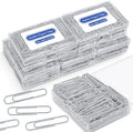 Jumbo Paper Clips Non-Skid, 1000 Large Paper Clips 10 Boxes of 100 Each, Jumbo Size for Home, Office, School Supplies, 2 Inch Silver Heavy Duty Nonskid Paperclips