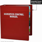Carstens 2-Inch Heavy Duty Round Ring Binder for Narcotics Control Documents – Side Opening, Brick Red, Durable Plastic Covers, No-Gap Rings, No Pockets, Holds 300 Sheets, Made in USA (1770-3R)
