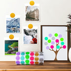 PARLAIM 3/4 Inch Roll Color Coding Labels,1000 per Roll Round Permanent Adhesive Color Coding Circle Dot Stickers for Office Home(Gold)