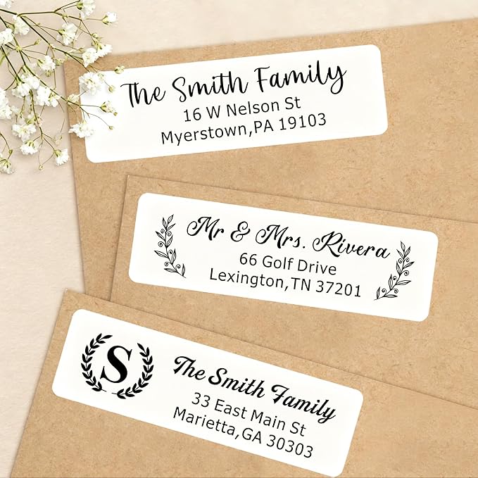 EDSG Personalized Return Address Labels, Custom Address Stickers on Sheets, Custom Address Stickers (99-990 Labels) (198)