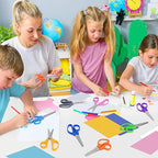 Toidgy 150 Packs Kids Scissors, 5 Inch Scissors Bulk for School, Blunt Tip Scissors for Kids Student Teacher, Safety Scissors for Preschool Classroom Office Home, School Supplies Craft Cutting Paper