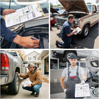 Colarr 540 Sheets 8 1/2" x 11 3/4" Multi Point Vehicle Inspection Report Form 3 Part Carbonless Form Vehicle Checklist Inspection Snap-Out Repair Report Maintenance Log for Fleet Auto Truck Driver