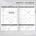 Clever Fox Planner – Undated Weekly & Monthly Planner for Productivity, Time Management & Goals – Organizer Journal – A5 (Gray)