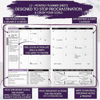 Law of Attraction Planner 2026 Deluxe with Productivity App | Weekly & Monthly Goal-Setting Planner, Life & Gratitude Journal | Include Foldable Vision Board, Gift Box & Stickers