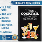 HBCY Creations Rustic Black Magnetic Wall Chalkboard, Extra Large Size 24" x 36", Framed Decorative Chalkboard - Great for Kitchen Decor, Weddings, Restaurant Menus and More! (24" x 36")