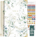 bloom daily planners HARDCOVER 2026 Planner (January to December) - A5 Task Goal Organizer - Monthly & Weekly Inspirational Agenda Book - 5.5" x 8.25" - Eucalyptus, White