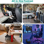 YEASHEIN Adjustable Foot Rest for Under Desk at Work, Ergonomic Under Desk Footrest with 6 Positions, Foot Stools for Under Office Desk Chair, Leg Rest for Home, Car, Computer, Gaming Accessories