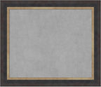 Amanti Art Black Framed Magnetic Board 25x29 Medium Vision Board for use with Magnets, 100% Metal Sheet to Display Items as Office Decor or for Home Organization in mudroom, Kitchen or Kids Room