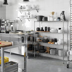 Regal Altair 14" Deep x 48" Wide x 54" Height Wire Shelving Kit | 4-Tier | NSF Commercial Storage Rack Unit