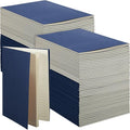 Mimorou 100 Pcs Journals Notebooks Bulk - Kraft Softcover A5 Small Notebooks 5.5 Inch x 8.3 Inch Notepads with 60 Page 30 Sheet for Writing Sketch Travel Office Supplies(Navy Blue,Lined)