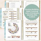 bloom daily planners 2026 Hardcover Calendar Year Goal & Vision Planner (January to December) - Monthly & Weekly Agenda Organizer - 7.5" x 9" - Ocean Oasis