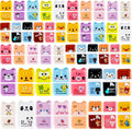 48 Pcs Cute Erasers for Kids Fun Animal Erasers Pencil Eraser with Clean up Roller Bulk Gift for Student School Office, 16 Styles