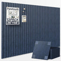 Large Cork Board for Wall 36" x 48" Blue Bulletin Board with Safe Removable Adhesive Squares for Pictures Photos, Alternative CorkBoard Felt Pin Boards Tiles for Office Classroom Wall Decor - 12 Pack