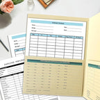 HR Folders for Employee Files – 25-Pack Heavy-Duty Manila Folders with Preprinted Personnel Forms and Labels, 9.5 x 11.5 Letter Size, 2 Internal Pockets, Secure Document Storage
