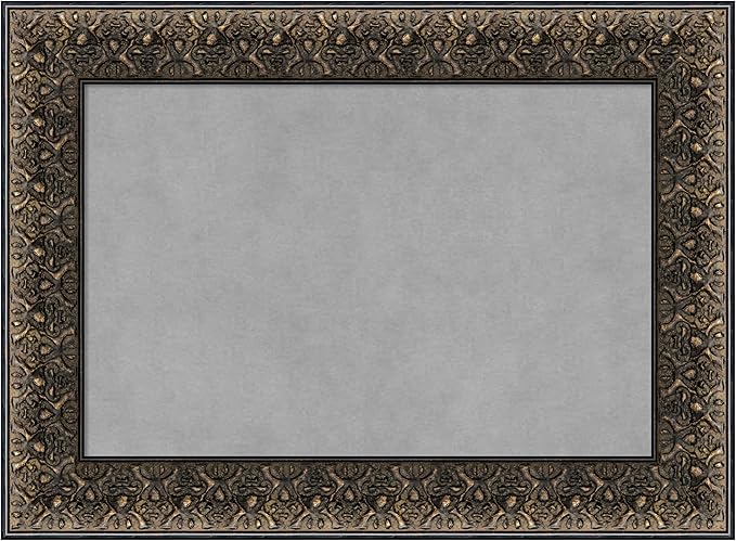 Amanti Art Black Framed Magnetic Board 17x23 Small Vision Board for use with Magnets, 100% Metal Sheet to Display Items as Office Decor or for Home Organization in mudroom, Kitchen or Kids Room
