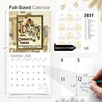 RED EMBER Vintage Ads 2026 Wall Calendar 12 Month | 12" x 24" Open | Thick & Sturdy Paper | Holiday Gift | Art Calendar 2026