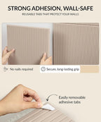 Large Felt Bulletin Board 48" x 36" WITH PUSH PINS & Wall Safe Adhesive Tabs – Modern Large Cork Board for walls in Home or Office, Versatile Felt Board Layout, Cork board, vision board, dream board