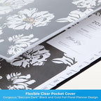Blue Sky 2026 Weekly and Monthly Planner Calendar, January 2026 - December 2026, 8.5" x 11", Clear Pocket Cover, Laminated Tabs, Durable Twin Wire Binding, Storage Pocket, Baccara Dark