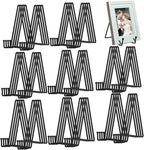Birity 32 pcs 4.5in Plate Stands for Display,Metal Plate Holders Display Stands Can Be Used for Picture Stand,Book Stands for Display,Plate Display Stands,Easel,Photo Frame Stands,Desktop Stand