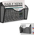 KZWKRG Magnetic File Holder, Magnetic File Folder Holder, No Drilling Installation, Magnetic Mail Holder File Organizer for Whiteboard,Office,Refrigerator,File Cabinets,Classroom