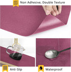 WochiTV Shelf Liner for Cabinets, Drawer Non Adhesive Non Slip Foam Mat for Kitchen, Pantry, Bathroom, Cupboard, Garage, Closet, Shelves, Drawer, Tool Box, Fuchsia 23.6 x 118 inches