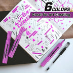 Dabo&Shobo Highlighters 108 Pack, Tank Style Highlighters Assorted Fluorescent Colors, 6 Bright Colors Chisel Tip Highlighter Markers for Coloring