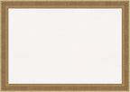 Amanti Art White Cork Board for Wall, 29x41 Vision Board with Gold Frame, Large Corkboard Office Decor for Home Organization, Traditional Corkboard Pinboard to Display Items for Home Organization