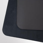 Vine Creations Leather Desk Protector, Non Slip 32" x 17" Office Desk Mat (Black)