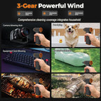 Hovinke Mini Blower-350000RPM 3-Gear Adjustable Electric Duster with LED Display and Light, Rechargeable Electric Air Broom Dust Blower for Keyboard, Car, Replace Compressed Air Can
