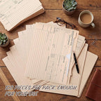Glenmal 100 Pack Personnel Record Jacket Flat Expansion Employee Record File Jacket 9.5 x 11.75 Inches Employee File Folders for Office Business Commercial Supplies