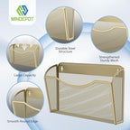 MINDEPOT Wall File Organizer,Hanging Wall Mounted File Folder Binder Holder Mail Organizer for Office,Home and School Supplies