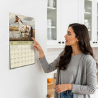 2026 Horses Illustrated Wall Calendar 16-Month X-Large Size 14x22, Horse Calendar by The KING Company-Monster Calendars