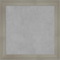 Amanti Art Grey Framed Magnetic Board 24x24 Medium Vision Board for use with Magnets, 100% Metal Sheet to Display Items as Office Decor or for Home Organization in mudroom, Kitchen or Kids Room