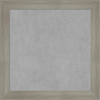 Amanti Art Grey Framed Magnetic Board 24x24 Medium Vision Board for use with Magnets, 100% Metal Sheet to Display Items as Office Decor or for Home Organization in mudroom, Kitchen or Kids Room
