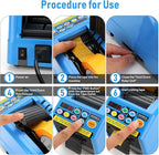 Automatic Tape Dispenser,Ribbon Cutting Machine,6-60mm Width, 5-999mm Length, Ideal for Shipping, Schools, Restaurants, Business & Home