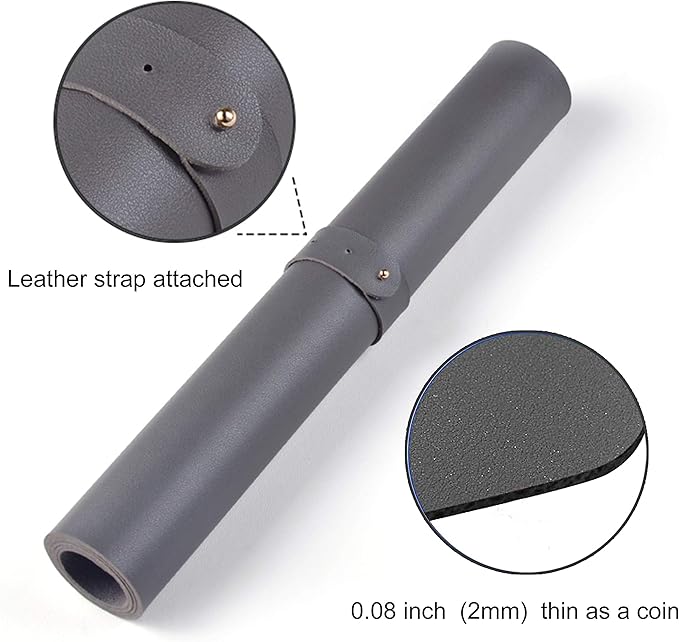 SUJAYU Dual Sided PU Leather Desk Pad, Mouse Pad, Office Desk Mat, Non-Slip Laptop Desk Pad, Waterproof Desk Writing Pad for Office and Home (23.6" x 11.8", Black)
