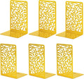 CNK Book Ends Bookends for Decorative Books Holder Bookend Shelves End Hold Heavy Duty Holders Stoppers Metal Stopper Cute Boho Bookshelf Holds Cookbook Office Home Set of 6 Bookends Pair Gold