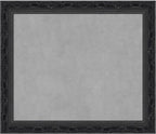 Amanti Art Black Framed Magnetic Board 24x28 Medium Vision Board for use with Magnets, 100% Metal Sheet to Display Items as Office Decor or for Home Organization in mudroom, Kitchen or Kids Room