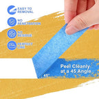 NEOACT 24 Rolls Blue Painters Tape 2 Inch Wide,55 Yards Multi-Surface Residue Free Masking Tape for Walls Painting,Packing,Labeling,DIY Crafts,24 Rolls X 2 Inch X 55 Yards(1320 Yards Total)