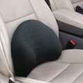 Super Snug Lumbar Support Pillow for Car, 100% Memory Foam Lumbar Pillow with Breathable Removable Cover, Ergonomic Design - Back Pillow Lumbar Support Pillow for Car Seat/Back Pain Relief(Black, 1PC)